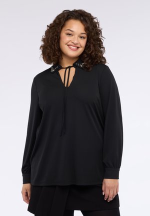 CON COLLETTO PREZIOSO - Bluse - nero