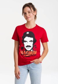 LOGOSHIRT MAGNUM - Print T-shirt - rot