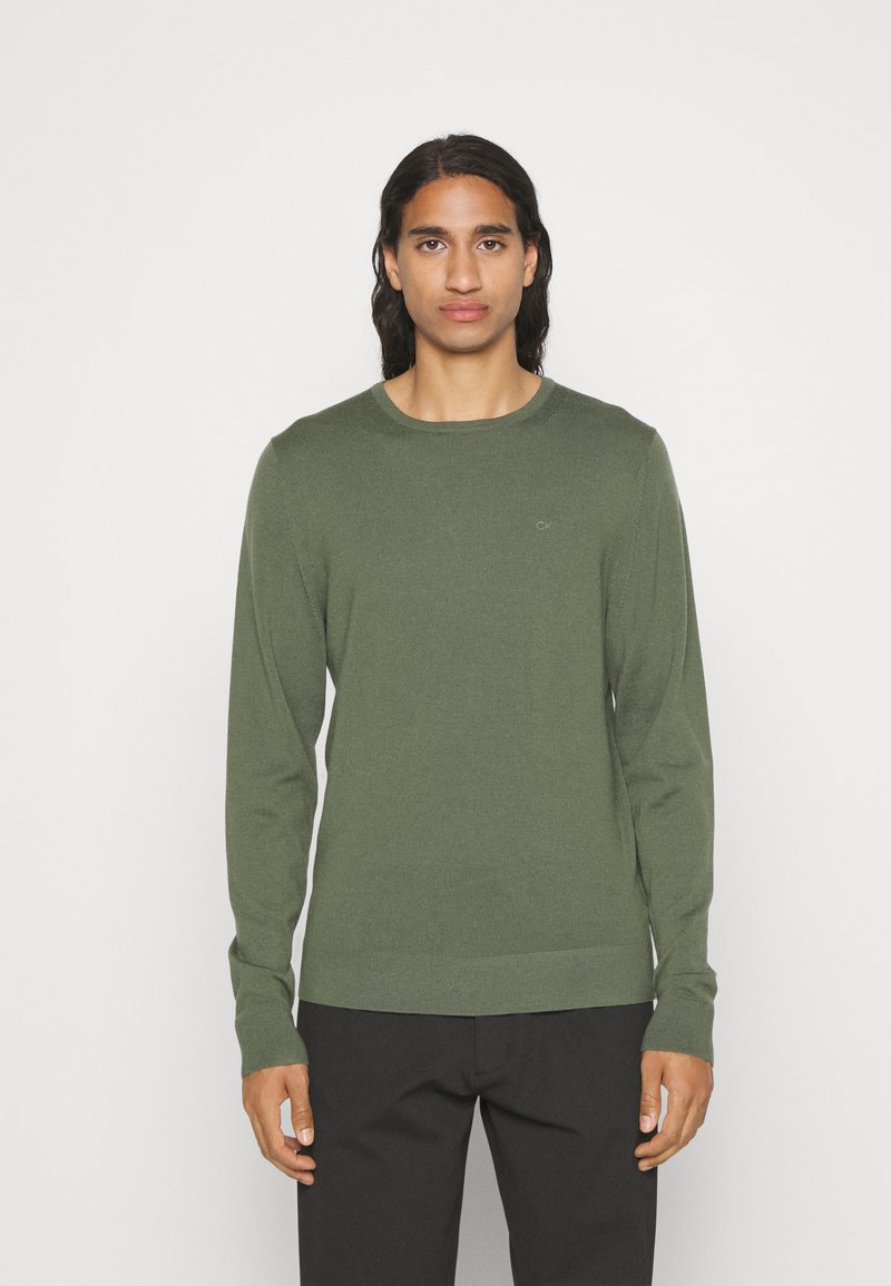 Calvin Klein - CREW NECK - Svetr - thyme, Zvětšit