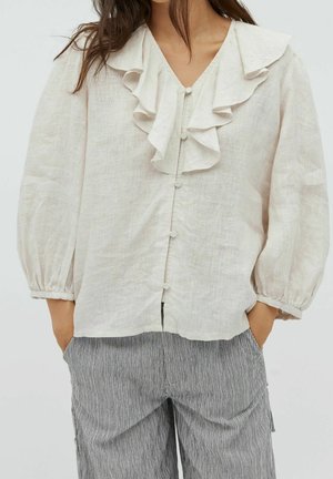 Hemdbluse - beige