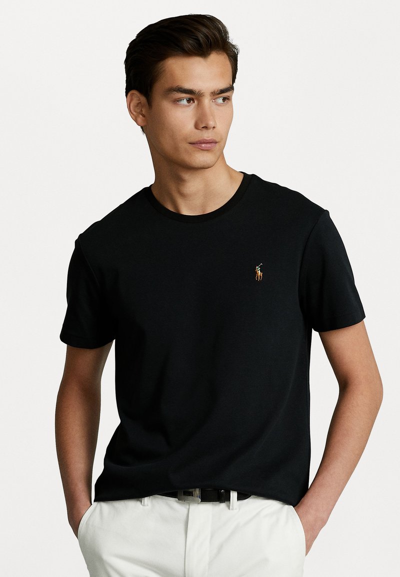 Polo Ralph Lauren - CUSTOM SLIM FIT SOFT COTTON T-SHIRT - Základné tričko - black, Zväčšiť