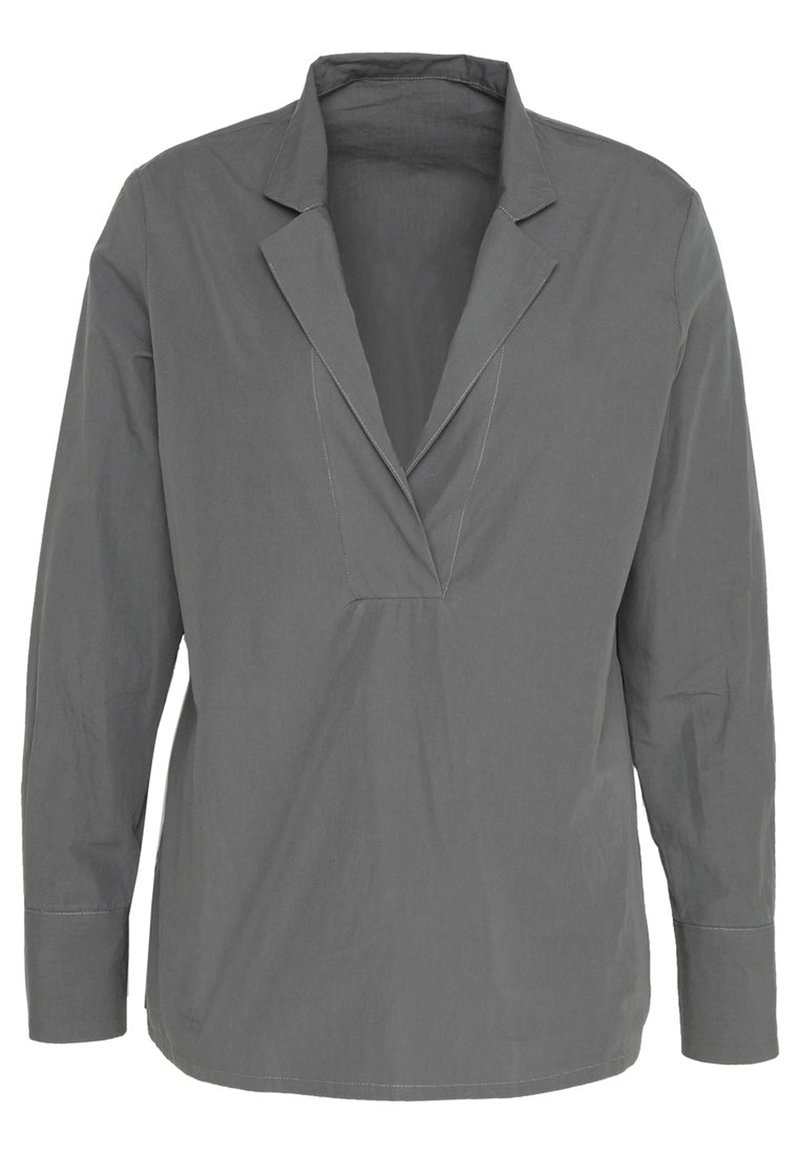 Mango Blouse donkergrijs gemêleerd