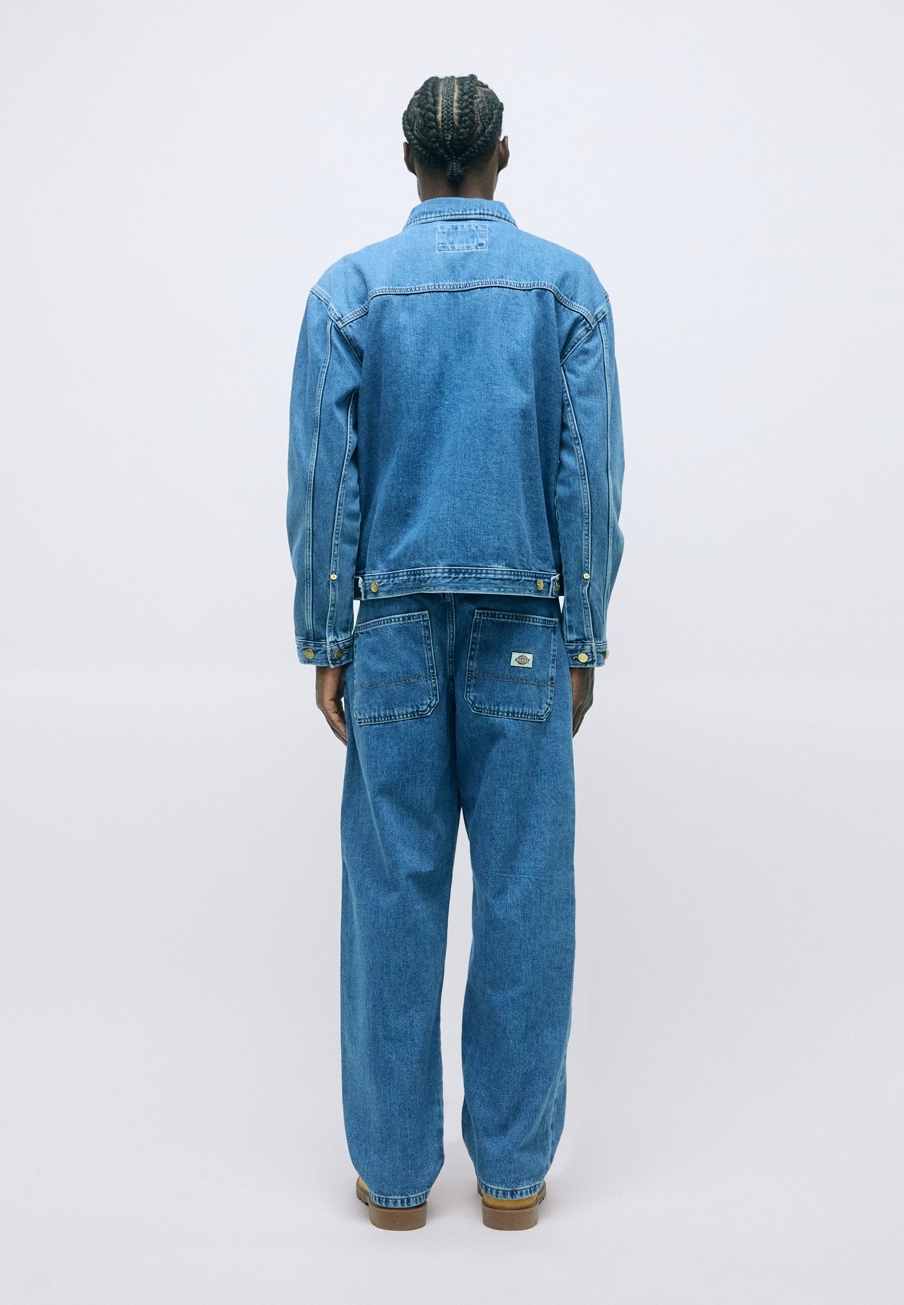 Dickies TRUCKER JACKET - Denim jacket - archive wash/blue denim
