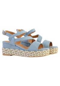 Divine Factory COMPENSÉE - Sandaler m/ kilehæl - bleu