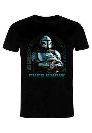 STAR WARS THE MANDALORIAN MEANINGFUL - Print T-shirt - black