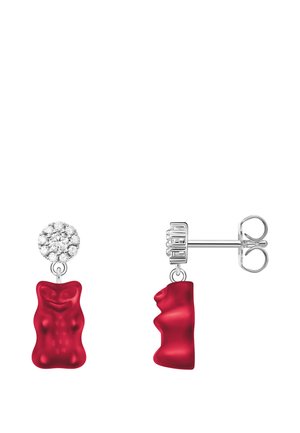 Ohrringe - silberfarben/rot/weiß