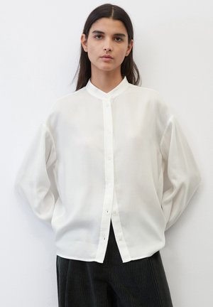 Button-down blouse - white cotton