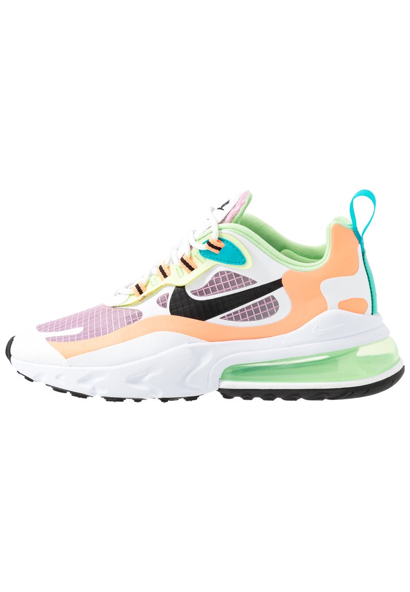Nike Sportswear Air Max 270 React Trainers Light Arctic Pink Black Orange Pulse White Vapor Green Oracle Aqua Pink Zalando Ie