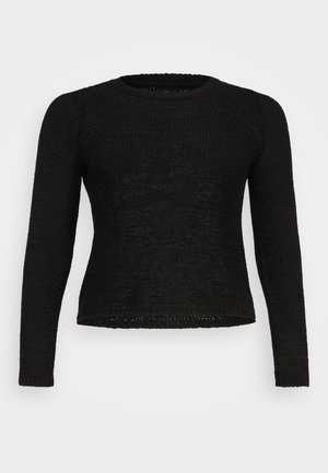 Vero Moda Curve, VMCCHARITY O NECK - Пуловер - black