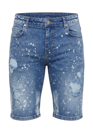 2Y Premium, SYLVA RIPPED SLIM FIT SHORTS - Jeans Shorts - blue