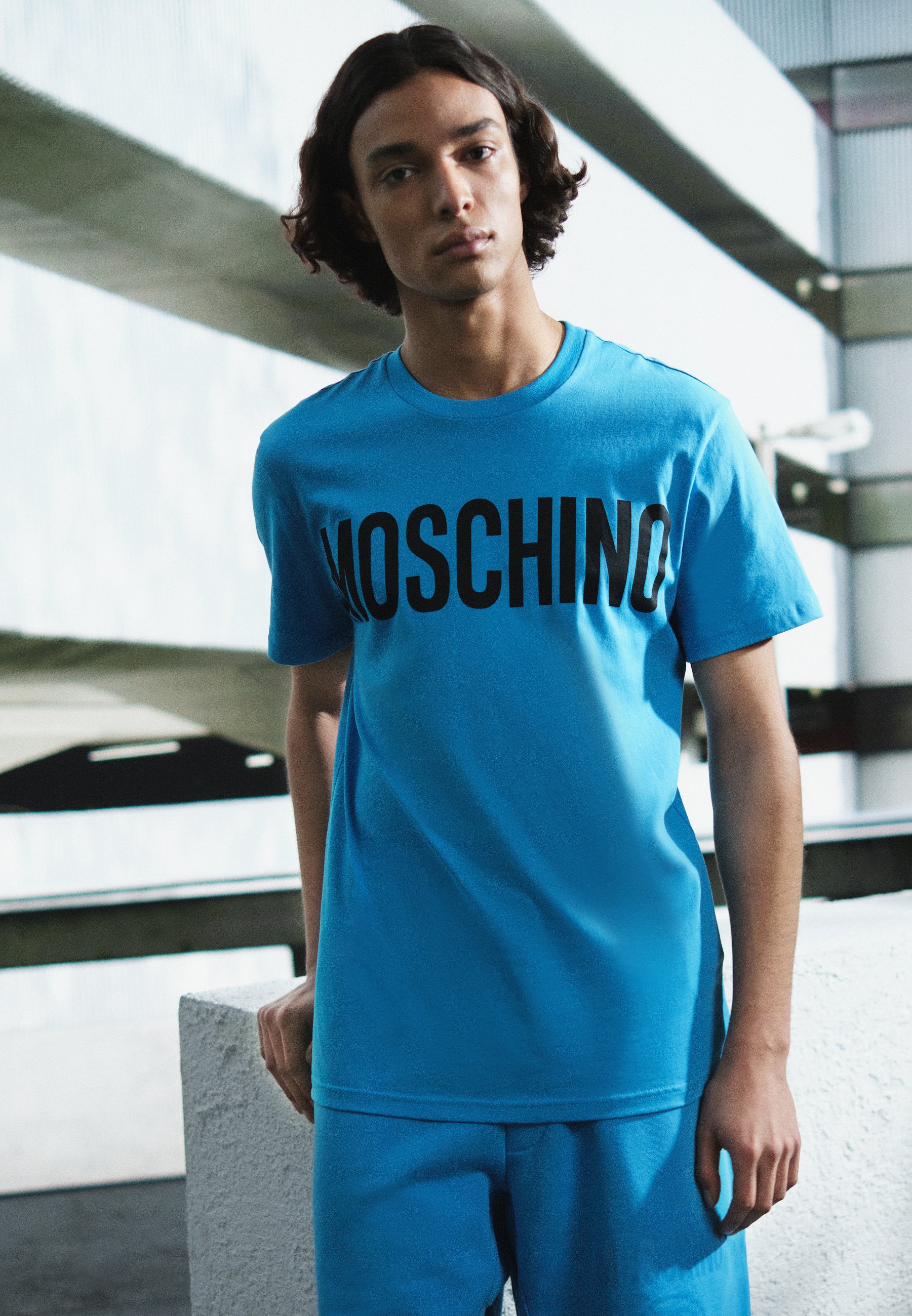 moschino shorts and shirt
