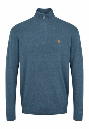 U.S. Polo Assn. BRISON HALF ZIP - Pulóver - vintage indigo melange