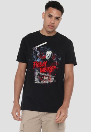 Cotton Soul, FRIDAY THE 13TH/CABIN - Print T-shirt - black
