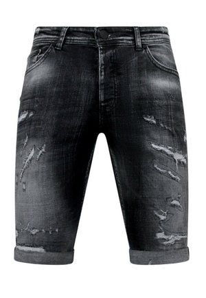 Local Fanatic WITH PAINT SPLATTER - Jeansshort - zwart