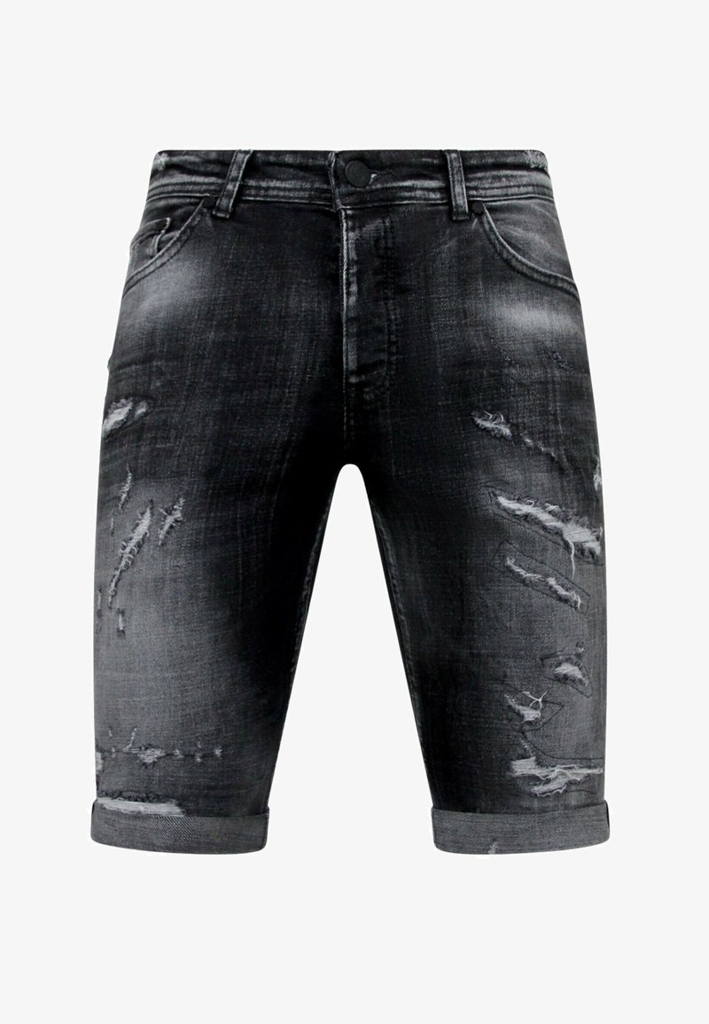 Local Fanatic WITH PAINT SPLATTER - Jeansshort - zwart