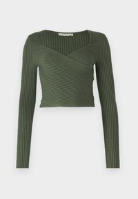 Topper langermet - thyme green