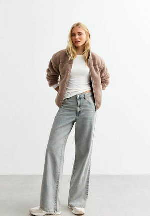 New Look BORG ZIP UP - Fleecejas - mink