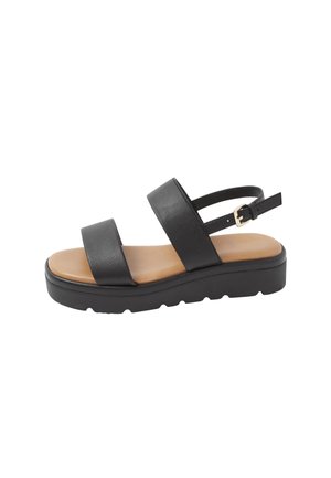 Yours Clothing, WIDE FIT SANDALS - Plateausandaler - black