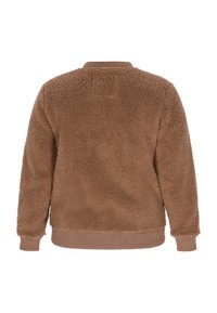 Schmuddelwedda Giacca in pile - dunkelbraun