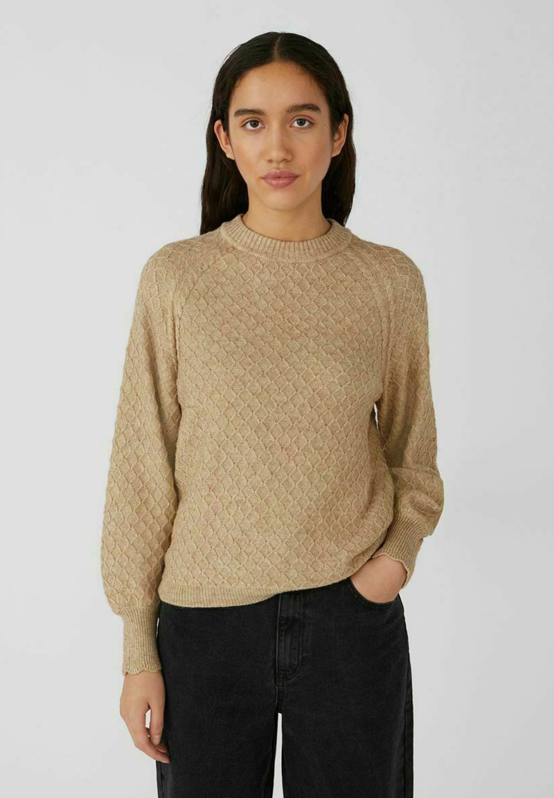 Damen Strickjacken | Object Strickpullover cornstalk/beige - DR77488 Damen Strickjacken | Object Strickpullover cornstalk/beige - DR77488