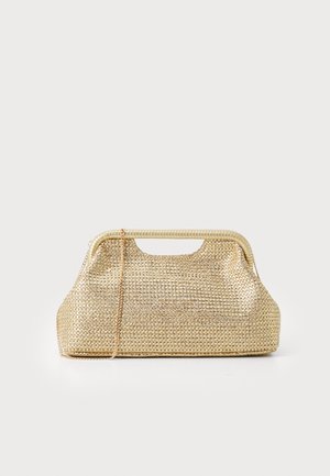 FRANKIE FRAME - Alkalmi kézitáska - gold-coloured weave