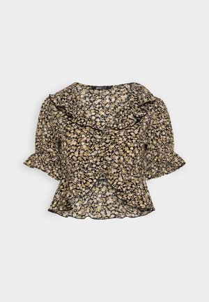 Gina Tricot ALBA - Pluus - black ditsy