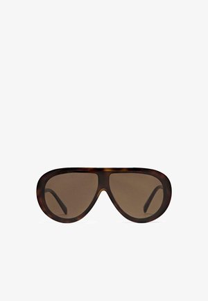 Massimo Dutti, TORTOISESHELL-EFFECT AVIATOR SUNGLASSES - Occhiali da sole - dark brown
