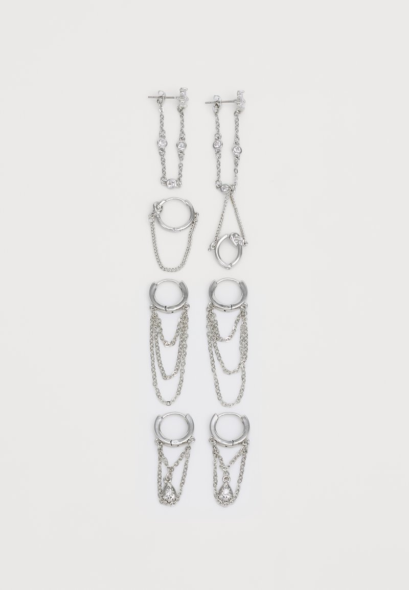 Even&Odd 4 PACK - Uhani - silver-coloured