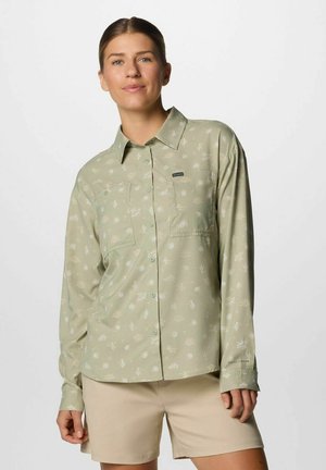 Button-down blouse - safari