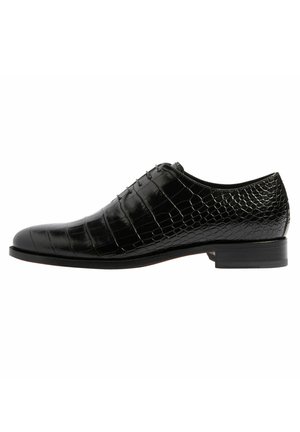 IGNAZIO - Veterschoenen - black/croco/printed calf