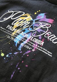 Next RELAXED FIT SHORT SLEEVE GRAPHIC STANDARD - T-shirt con stampa - black palm back print