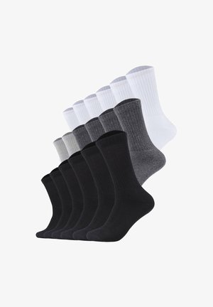 s.Oliver, 18 PER PACK UNISEX - Chaussettes - weiß schwarz grau