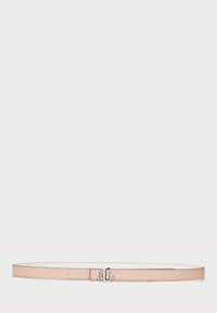 LOGO REVERSIBLE LEATHER SKINNY BELT - Bälte - sunrise blush/soft white