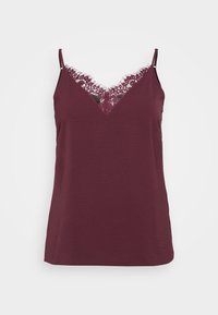 CARMETTA LIFE MIX SINGLET - Top - mauve wine