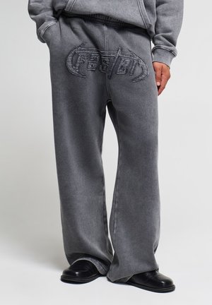 Terranova, PANTALONE GINNICO LUNGO CON STAMPA - Pantaloni sportivi - antracite