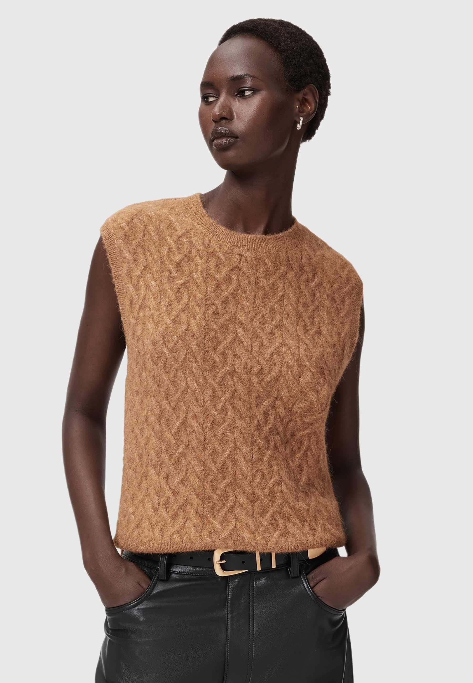 Completo 2 Pezzi Donna Floerns - Top Senza Maniche Asimmetrico Con Frange E Pantaloni, Tessuto MorbidO Ed Elasticizzato, Per FestE E Spiaggia