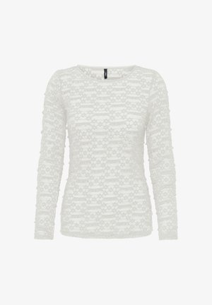 ONLY, ONLPITA L/S LACE TOP CS JRS - Blusa - cloud dancer