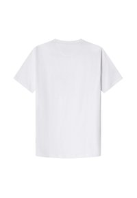Witte T-shirt met korte mouwen van katoen, met een ronde halslijn en een eenvoudig, onversierd ontwerp.