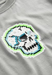 Next SHORT SLEEVE GRAPHIC STANDARD - T-shirt med print - grey skull
