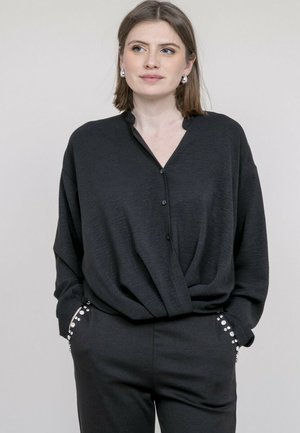 CROISÉE DEVANT EN BAS ODACRE - Blouse - noir