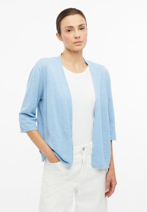 s.Oliver STRICKJACKE - Gilet - hellblau