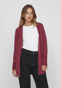 VILA VIRIL OPEN CARDIGAN - Strickjacke - pink