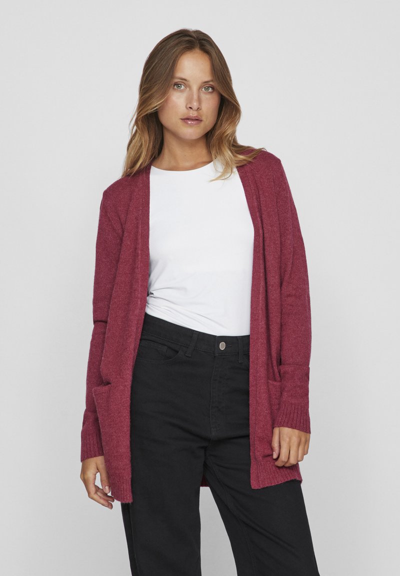 VILA VIRIL OPEN CARDIGAN - Strickjacke - pink