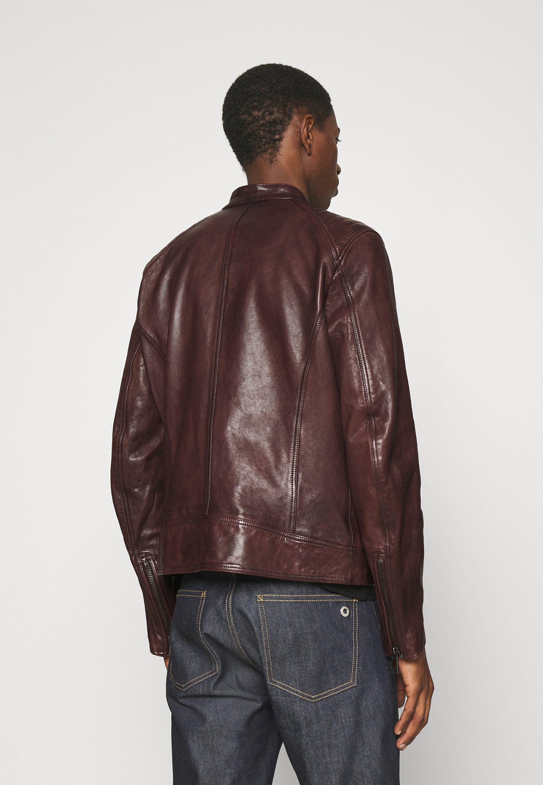 belstaff red leather jacket