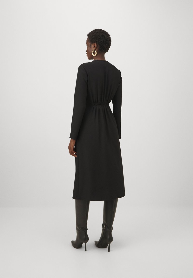 DKNY LONG SLEEVE MIDI DRESS - Neulemekko - black/musta - Zalando.fi DKNY LONG SLEEVE MIDI DRESS - Neulemekko - black/musta - Zalando.fi