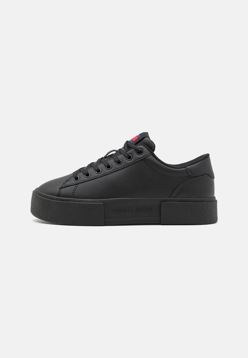 Tommy Jeans FOXING FLATFORM - Zapatillas - triple black