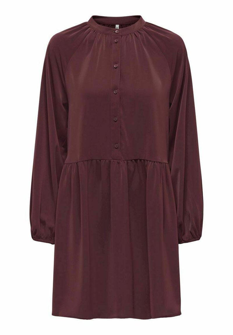 JDY Blousejurk bordeauxrood gemêleerd