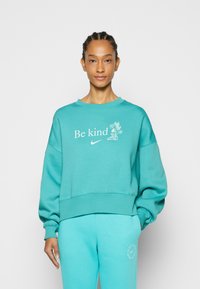 Nike Sportswear TREND CREW OVERSIZED - Camisola - washed teal