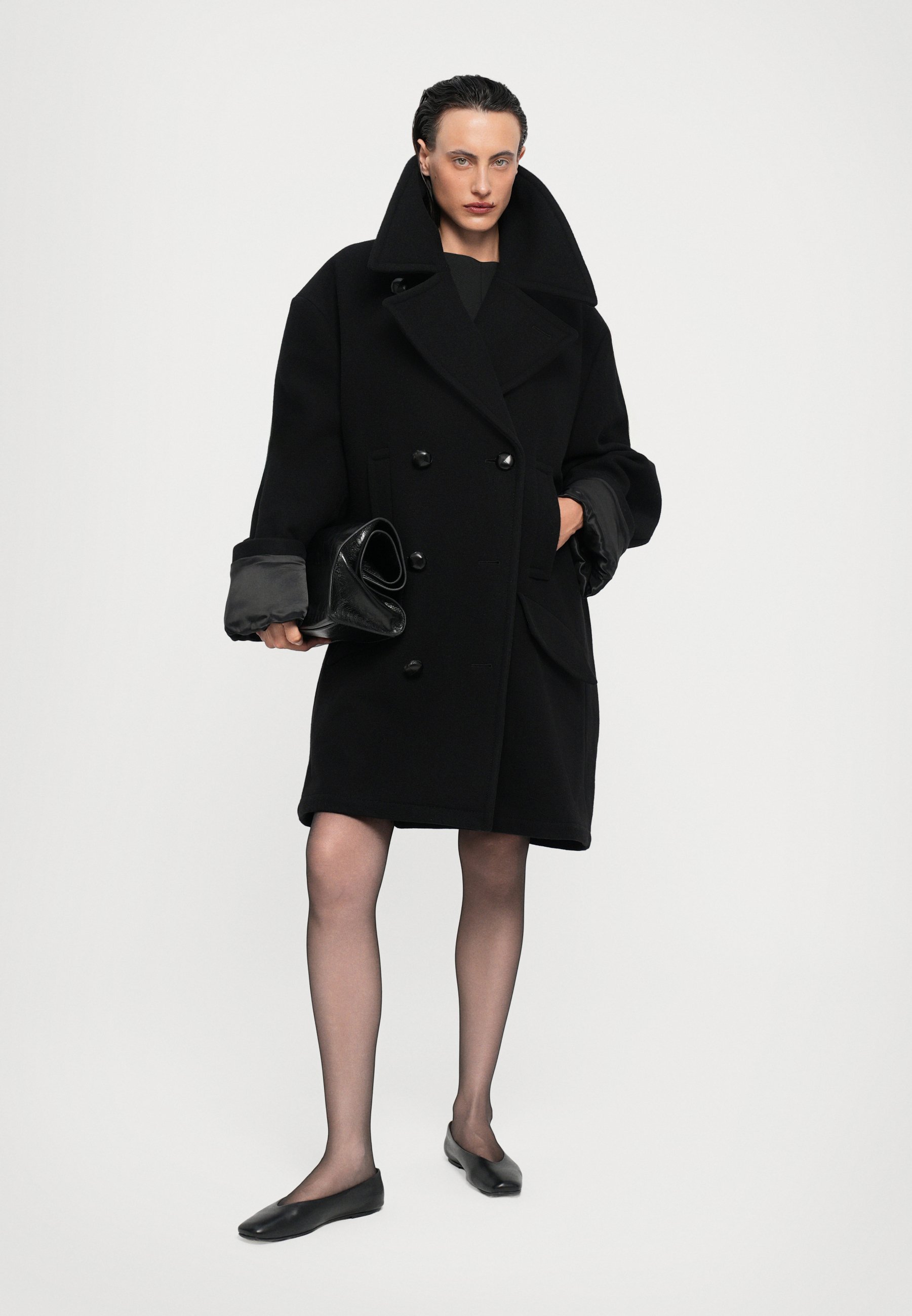 MM6 Maison Margiela COAT - Classic coat - black - Zalando