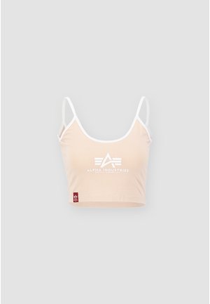 Alpha Industries, ML CROPPED TANK - Top - pale peach